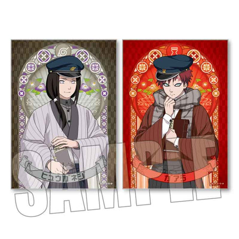 『NARUTO-ナルト- 疾風伝』らくピタポスター /日向ネジ&我愛羅 書生風ver.